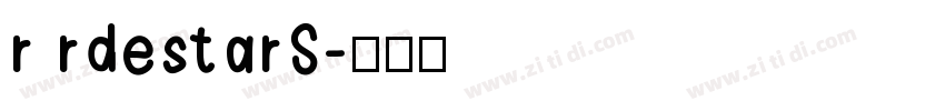 r rdestarS字体转换